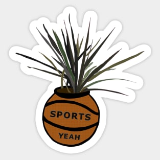 Plant in a Basketball Sticker